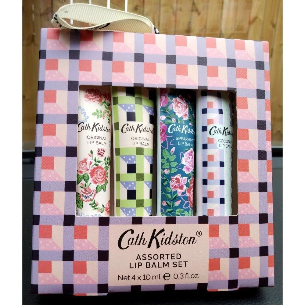 Cath Kidston 4pc Lip Balm Set - Roots & Raindrops